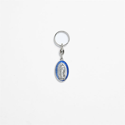 Guadalupe Pewter Keychain