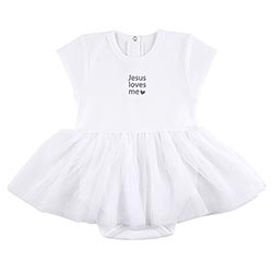 Snapshirt Tutu Dress - Jesus Loves Me