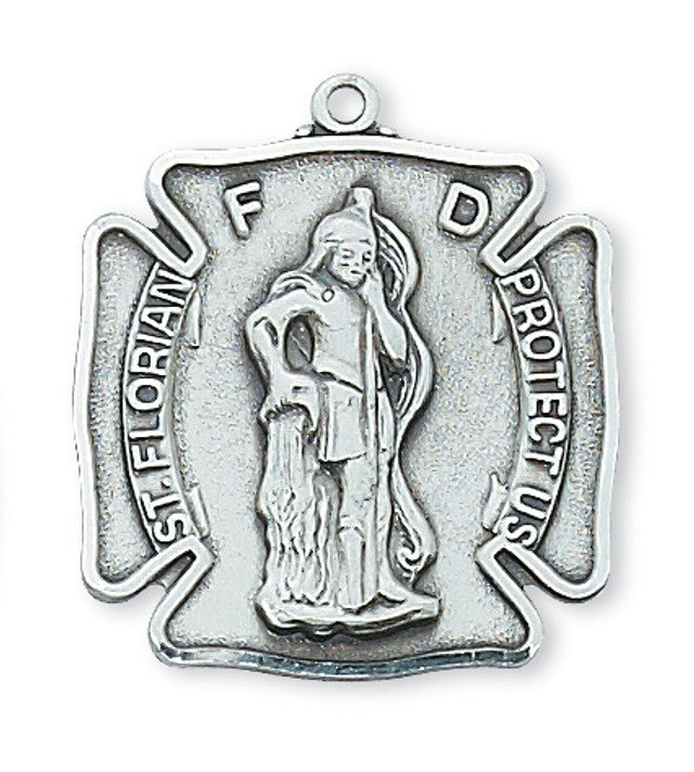 Sterling Silver Large St Florian