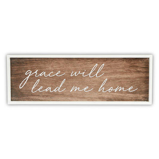 Dark Wood Sign - Grace will