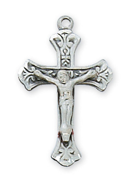 Sterling Silver Crucifix 16-18" chain