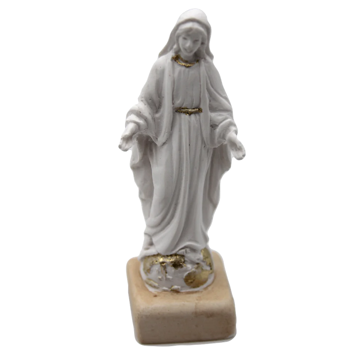 White Resin Miraculous Statue