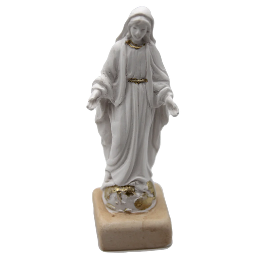 White Resin Miraculous Statue