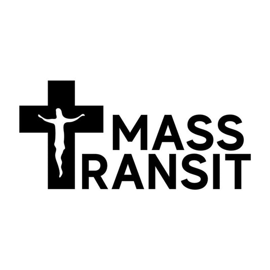 Mass Transit Auto Decal - WHITE