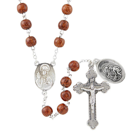 Coco Bead Rosary - St. Joseph