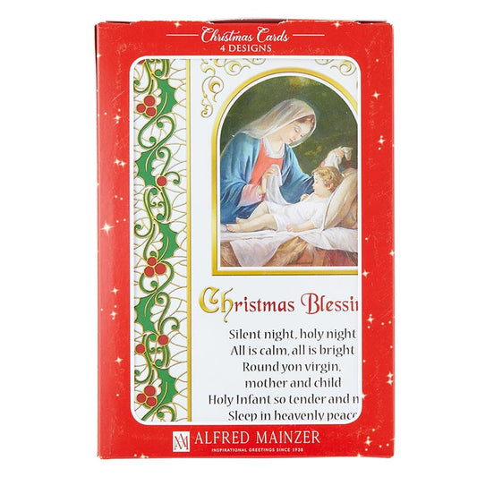 Boxed Christmas Cards - 4 Assorted - 12 cards/bx