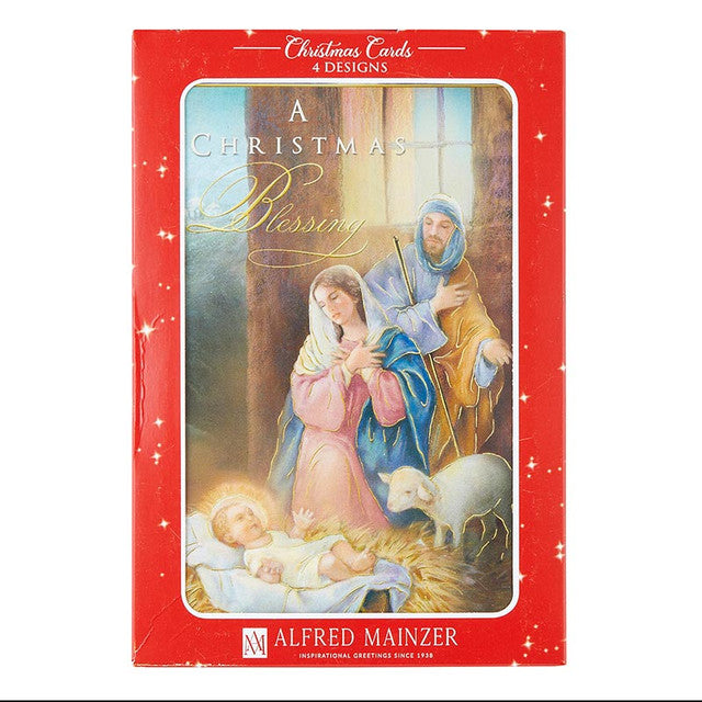 Boxed Christmas Cards - 4 Assorted - 12 cards/bx