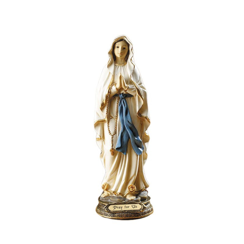9" Our Lady of Lourdes Statue