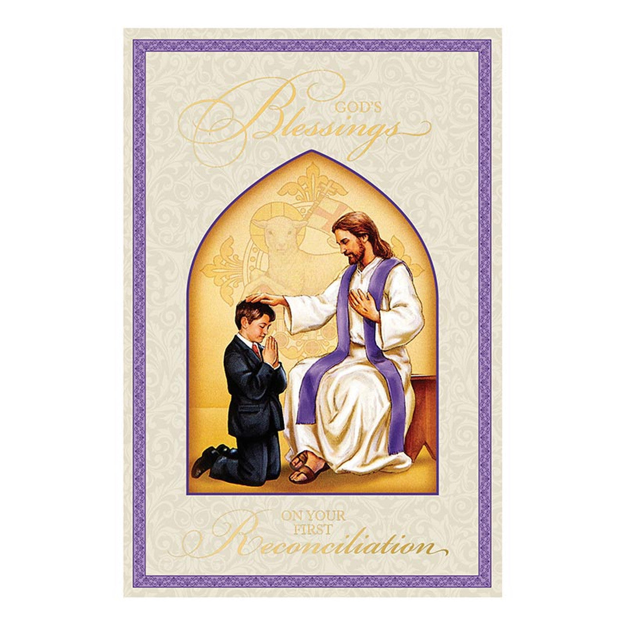 God's Blessings on your First Reconciliation - (Boy)