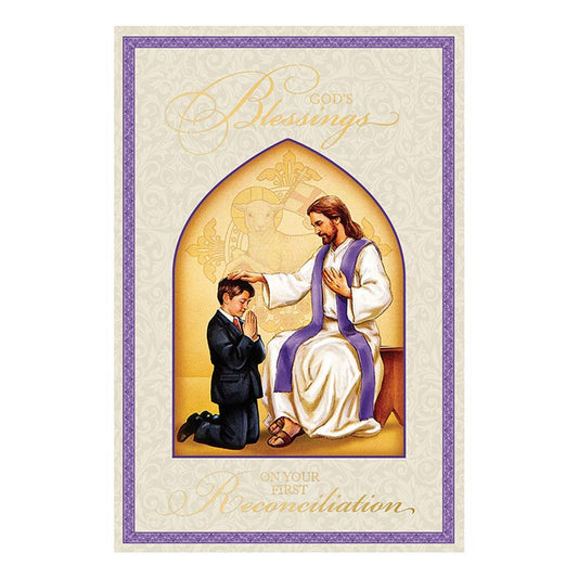 God's Blessings on your First Reconciliation - (Boy)