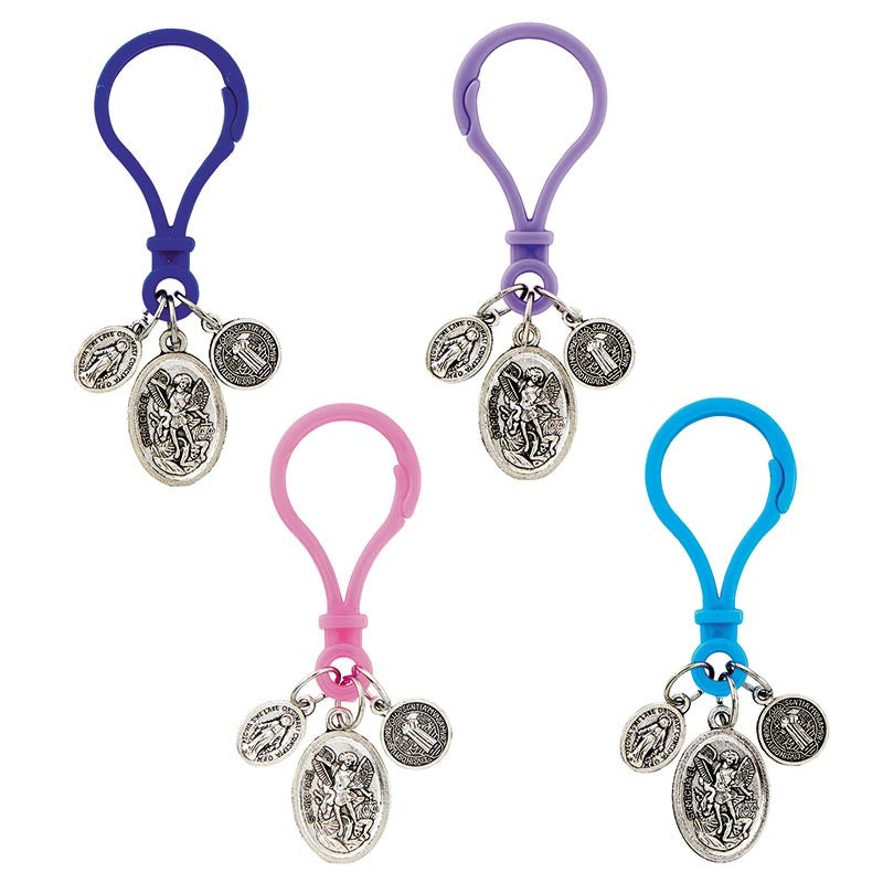 Colorful Devotional Medal Blessing Clips