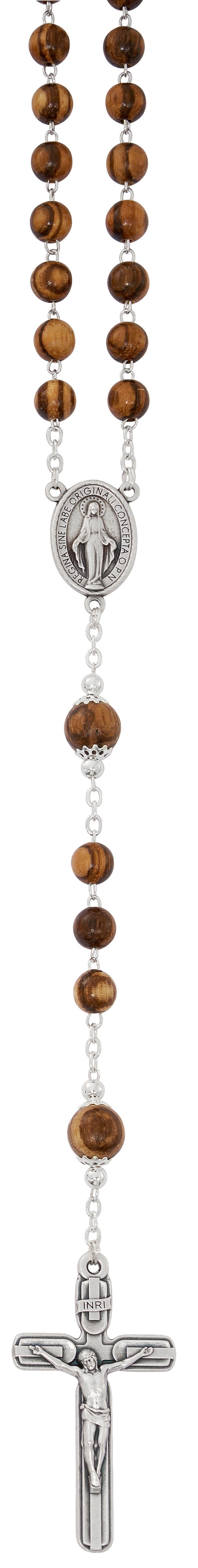 Rosary - Zebra Wood (Miraculous)