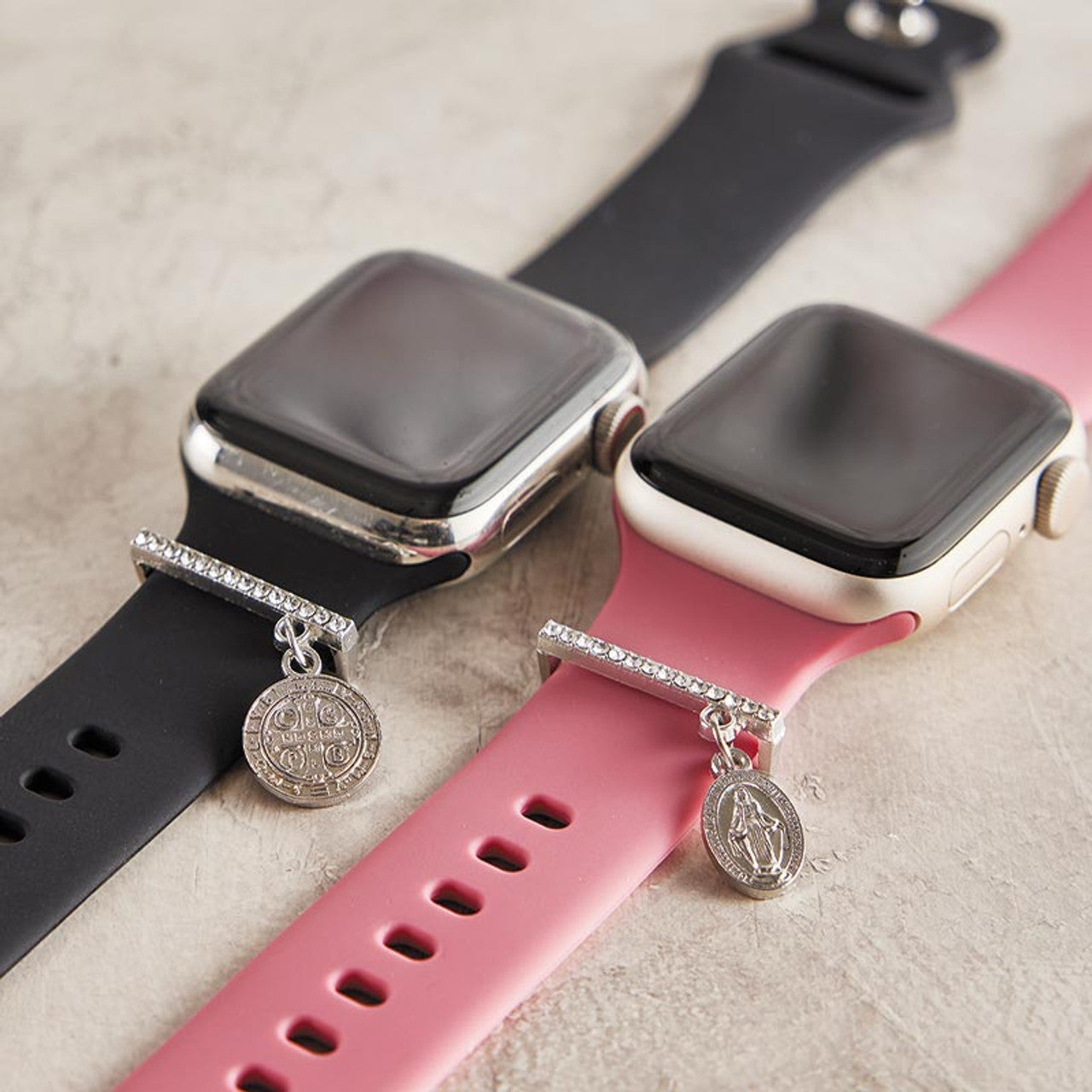 St. Benedict Medal Crystal Watch Charm