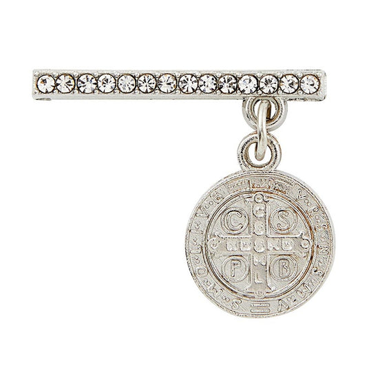 St. Benedict Medal Crystal Watch Charm