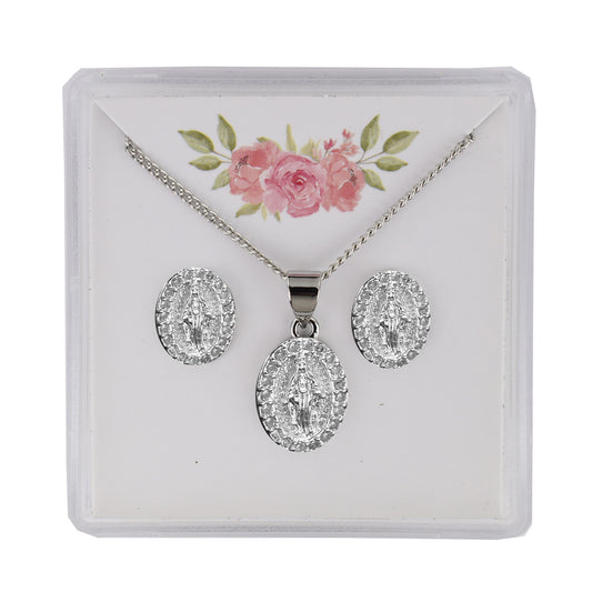 SILVER CRY MIR EARRINGS & PENDANT