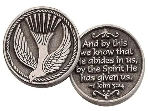Holy Spirit/Dove (1 John 3:24) Pocket Token