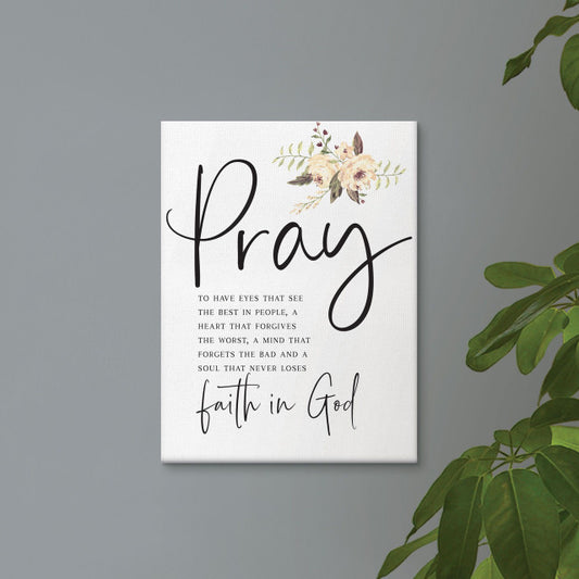 Canvas-Pray (15.75 X 12)