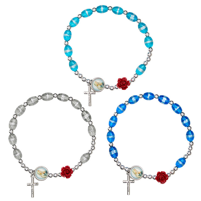 Rose Rosary Bracelet