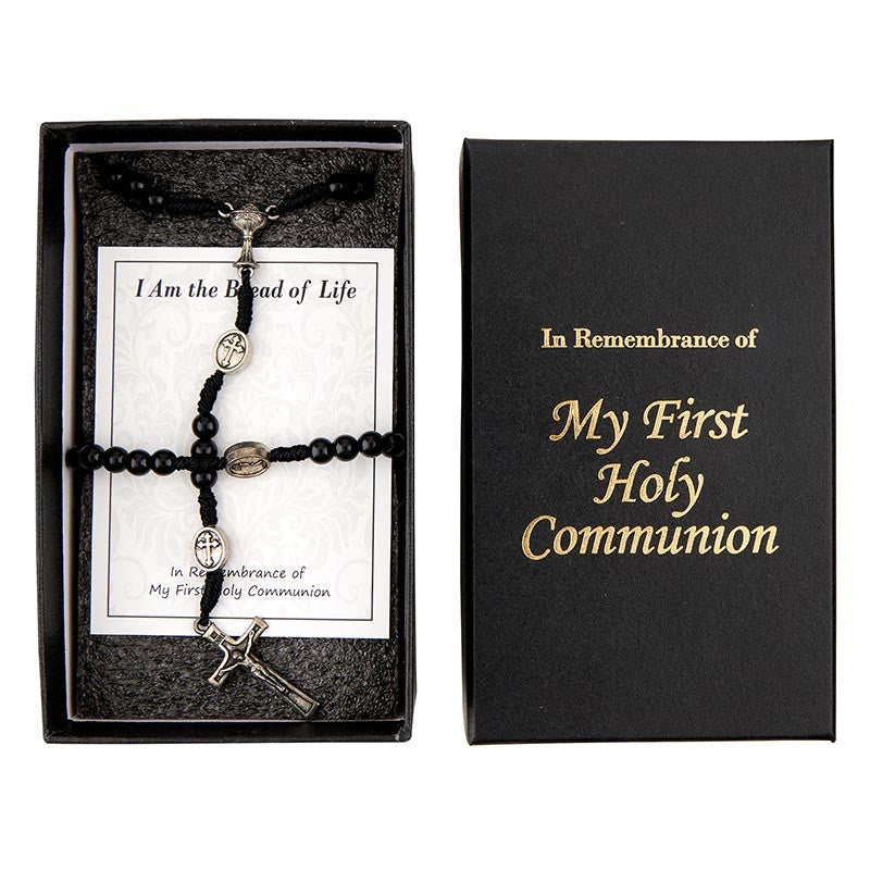 First Communion Necklace Bracelet Set - Boy