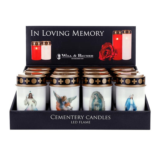 Saints Cemetery LED Candle - 5"