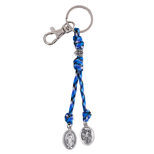 St. Michael and Miraculous Paracord Key Ring