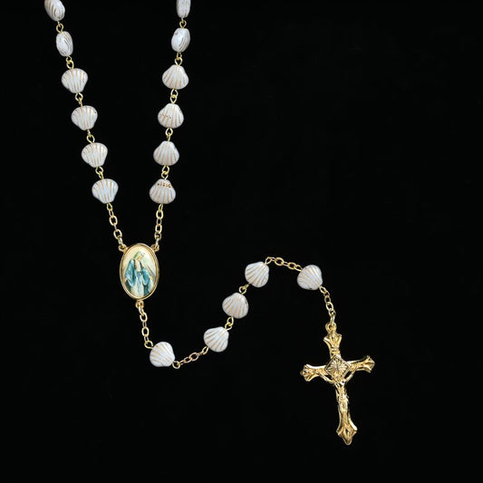 Rosary shell Beads for Baptism