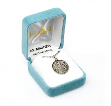 Sterling Silver Round St. Andrew