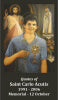 Quotes of Saint Carlo Acutis prayer card