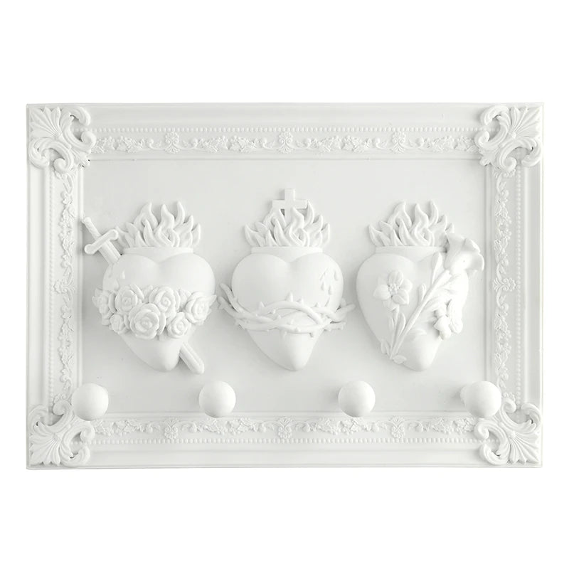 Rosary Wall Hanger - Sacred Hearts