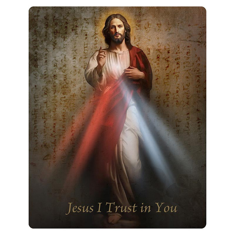 Printed Wood Plaque - Divine Mercy