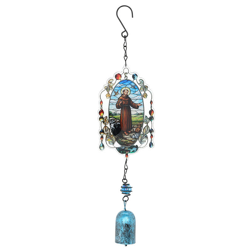 St. Francis Stained Glass Wind Chimes