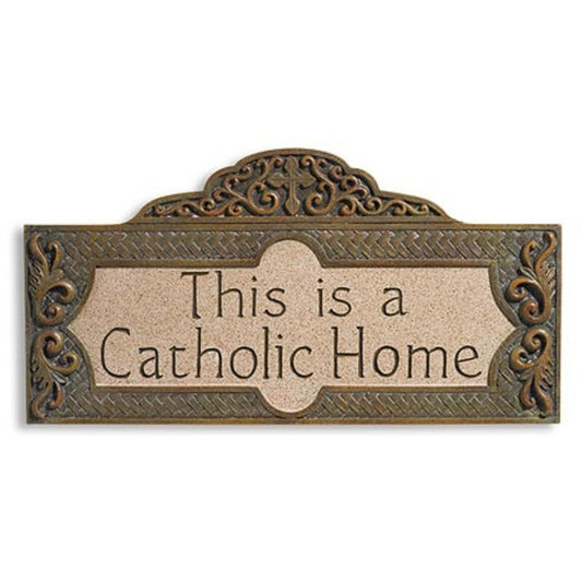 This is a Catholic Home Wall Plaque