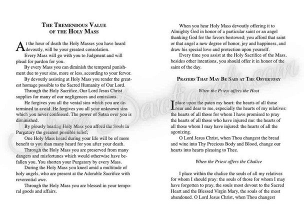 The Tremendous Value of the Holy Mass