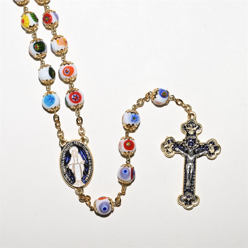 White Murano Rosary