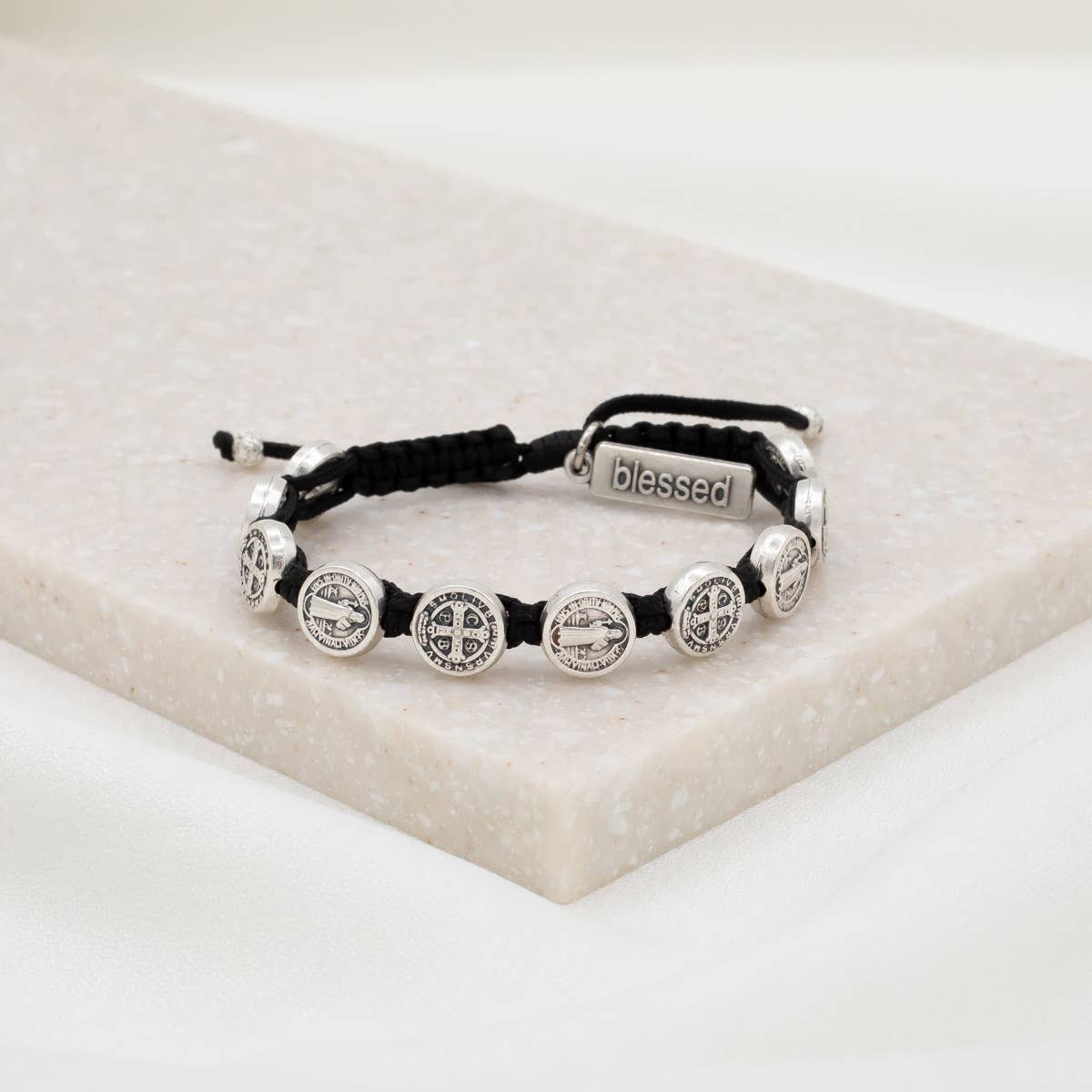 Benedictine Blessing Bracelet - Black / Silver