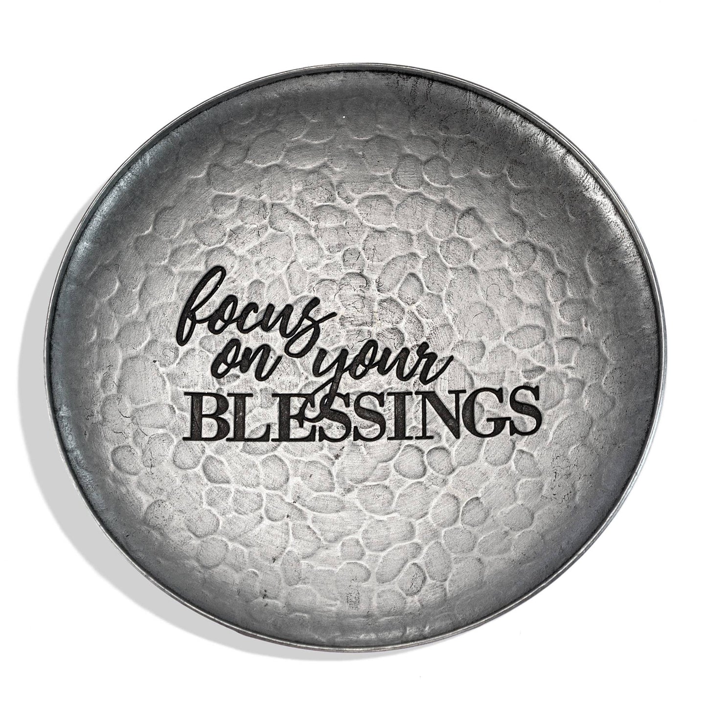 "Focus on your Blessings" Large Trinket Dish