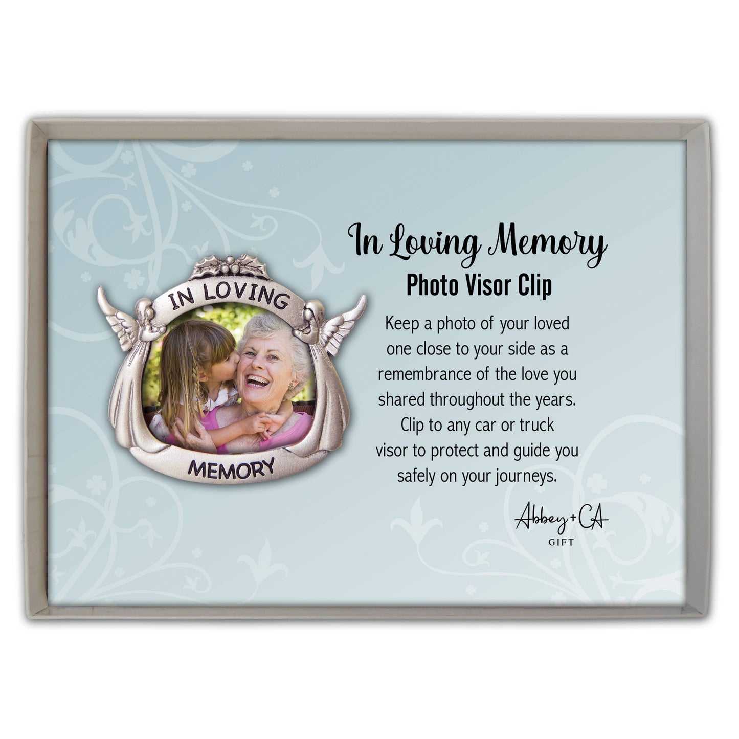 In Loving Memory Photo Visor Clip
