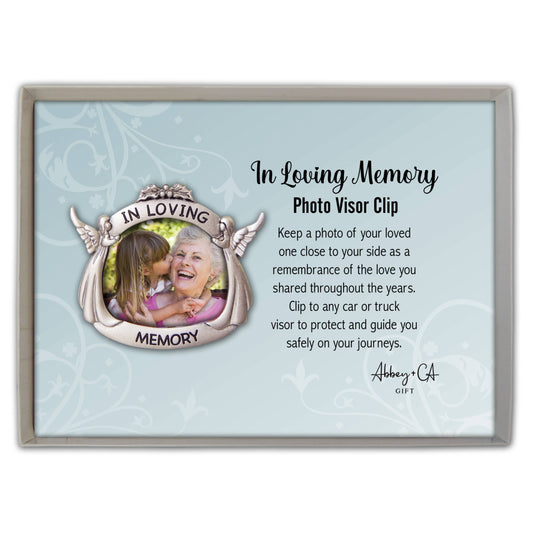 In Loving Memory Photo Visor Clip