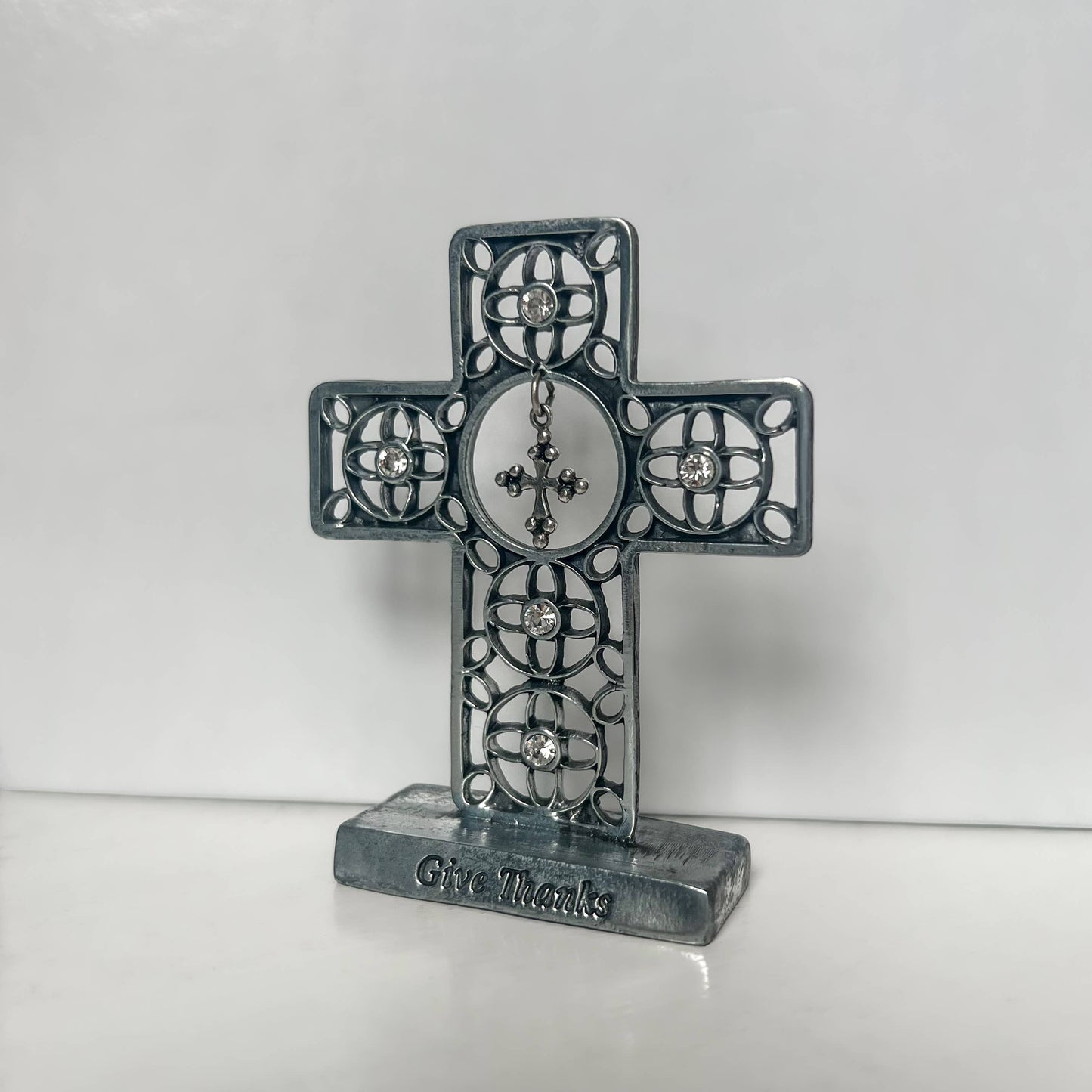 Antique Finish Standing Mini Cross