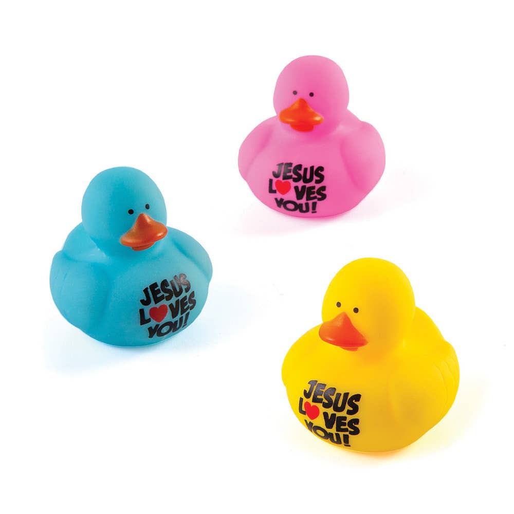 Rubber Ducks Jesus Loves Me