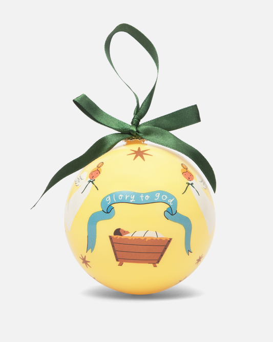 Glory to God Non-Breakable Christmas Ornament