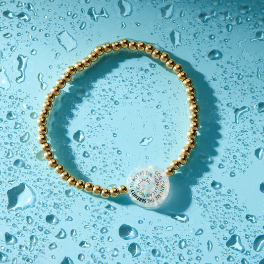 HOLY WATER SERENITY PRAYER BRACELET