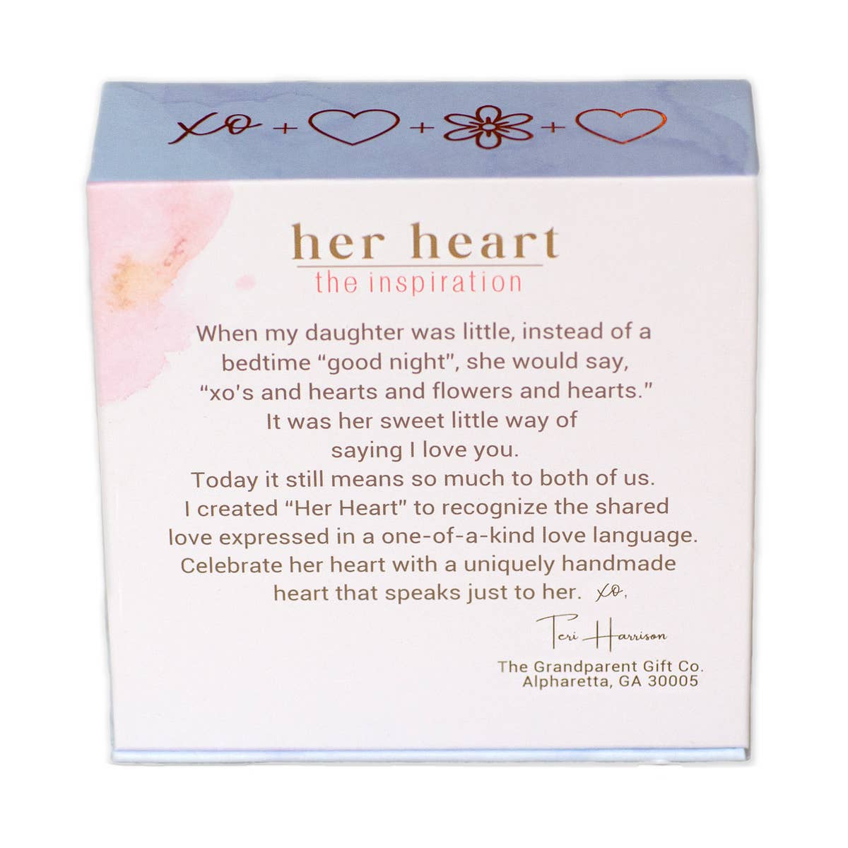 Her Heart Daughter to Mother Gift Stained Glass Heart 7905