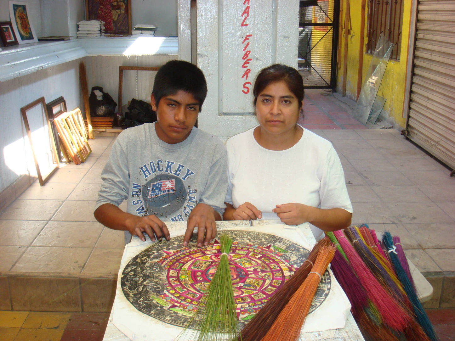 Popotillo (Straw) Small Art Cross Traditional