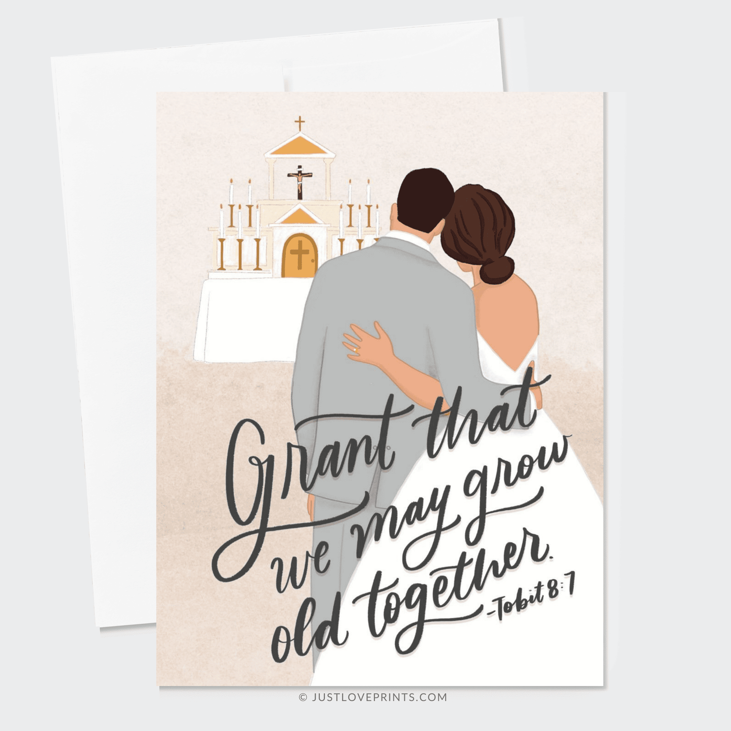 Grant That We May Grow Old Together Greeting Card