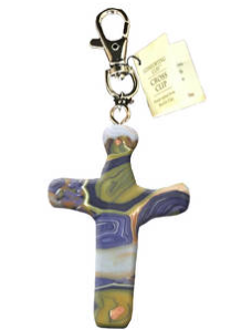 Calypso Comforting Cross Keychain