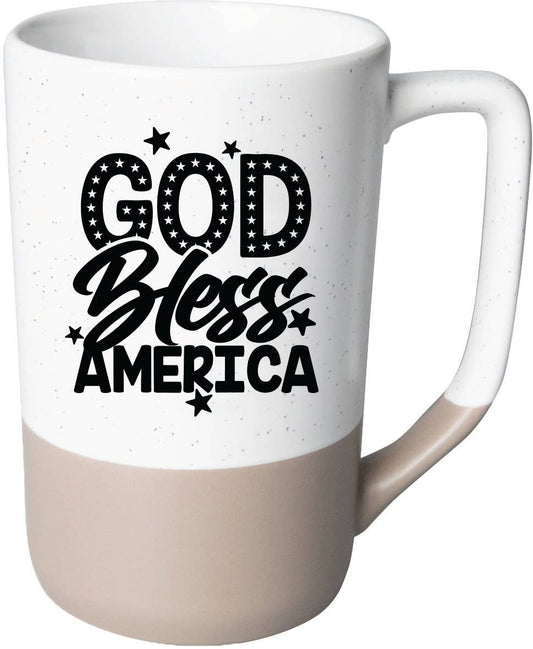 God Bless America Pebble Mug