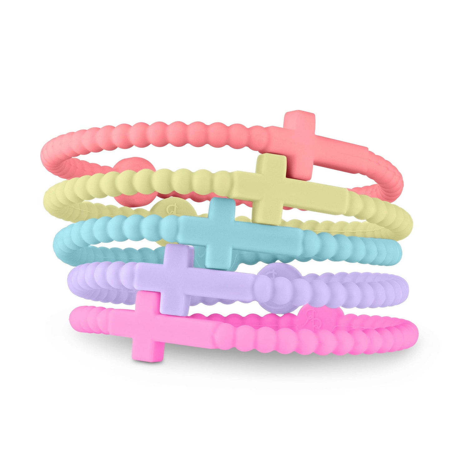 Jesus Bracelets (silicone cross bracelets) 5 packs