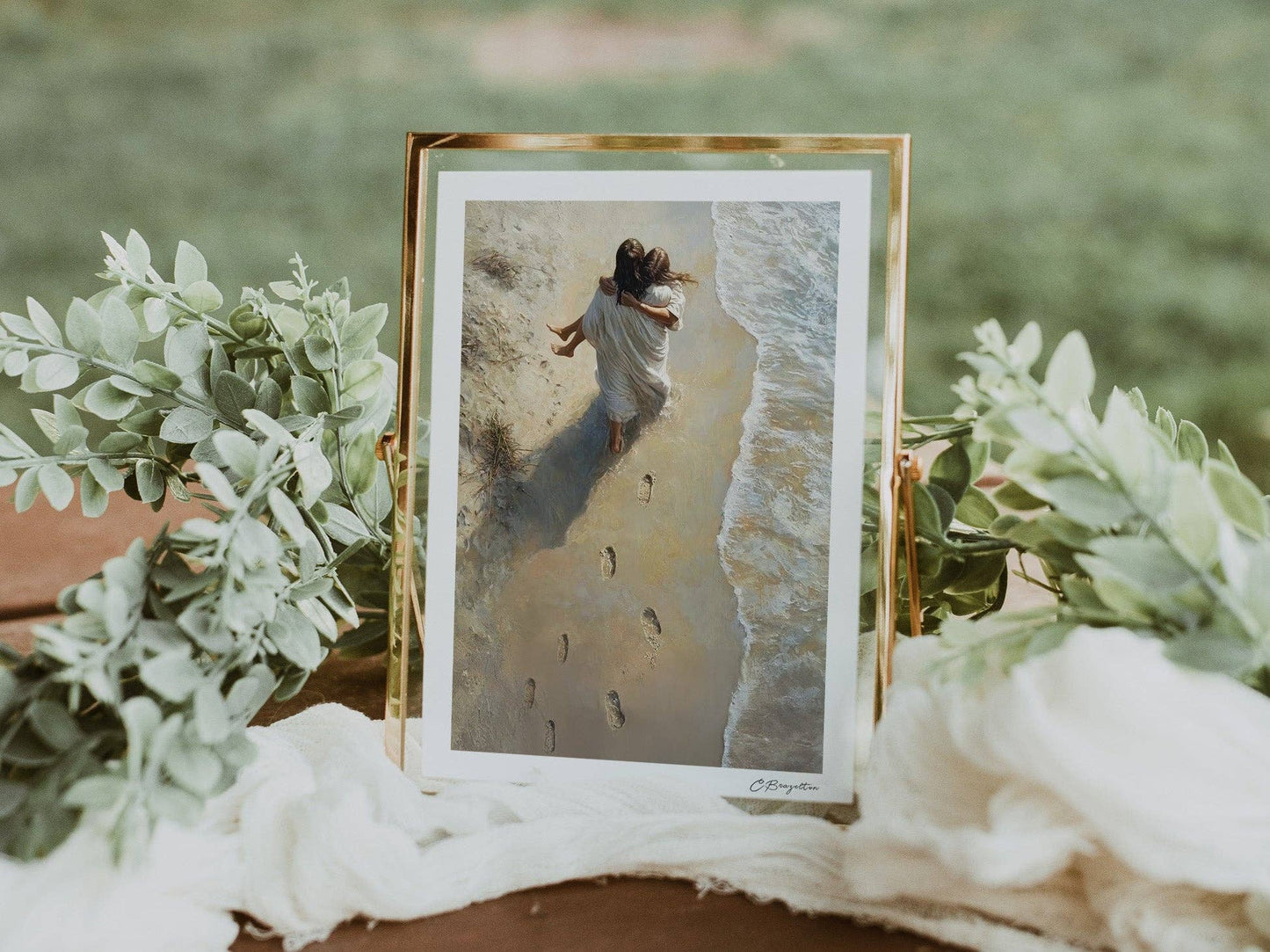 He Carried Me | Signed Handmade Art Print