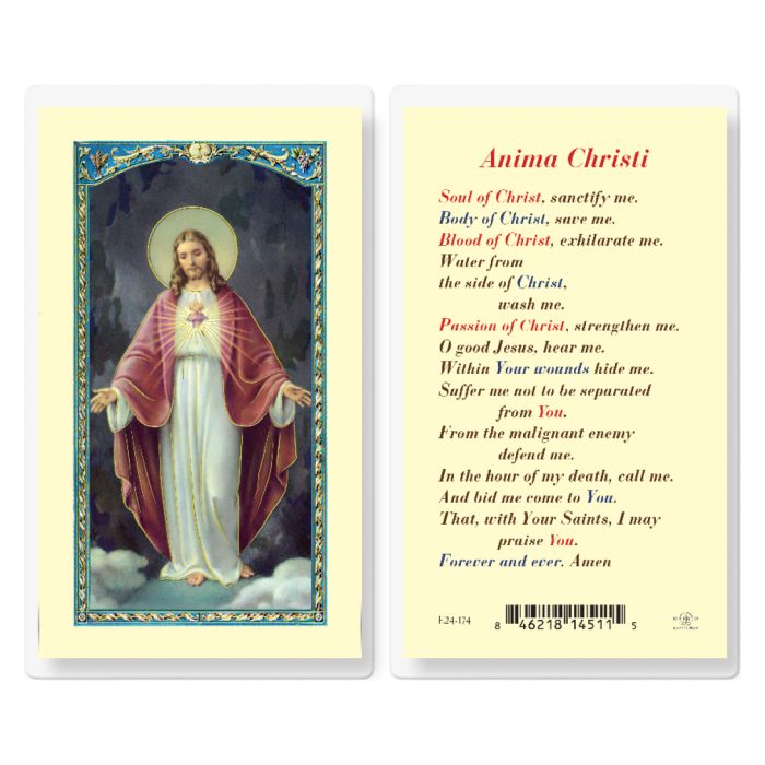 Holy Card - Laminated - Anima Christi